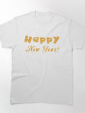 Happy New Year Bold Font Celebration Eve Event Apparel