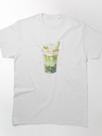 Creamy Matcha Latte Graphic Tee Cute Café Style Fashion Shirt
