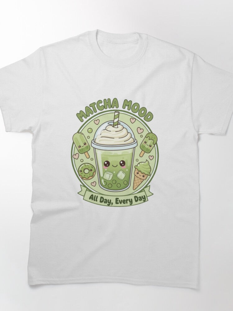 Matcha Mood Aesthetic Graphic T-Shirt Zen Green Tea Apparel