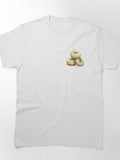 Watercolor Pistachio Donuts Shirt: Artistic Foodie Classic Tee