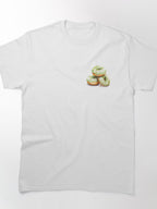 Watercolor Pistachio Donuts Shirt: Artistic Foodie Classic Tee