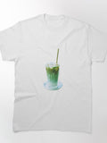Cold Brew Matcha Delight: Iced Tea Aesthetic Comfort Cotton Tee