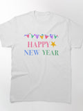 Festive Bunting Typography New Year 2026 Party Graphic T-Shirt