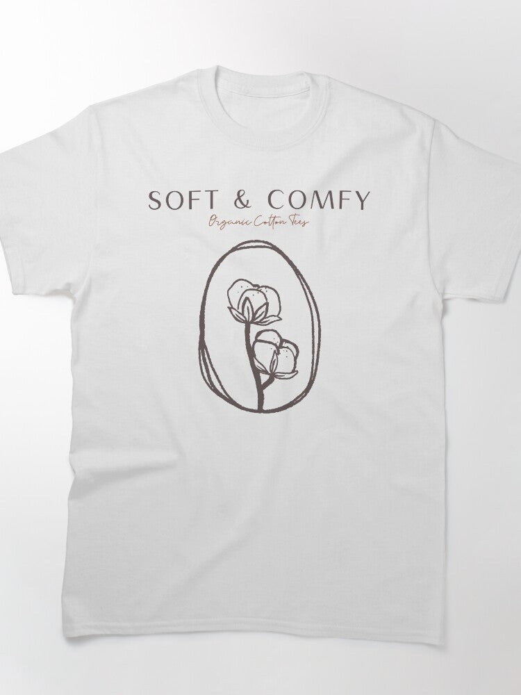Soft Comfy Organic Cotton Tee Sustainable Minimalist Design