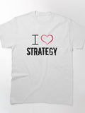 I Love Strategy Board Game & Business Tactical Graphic Shirt