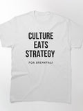 Culture Eats Strategy For Breakfast Management Leadership Tee