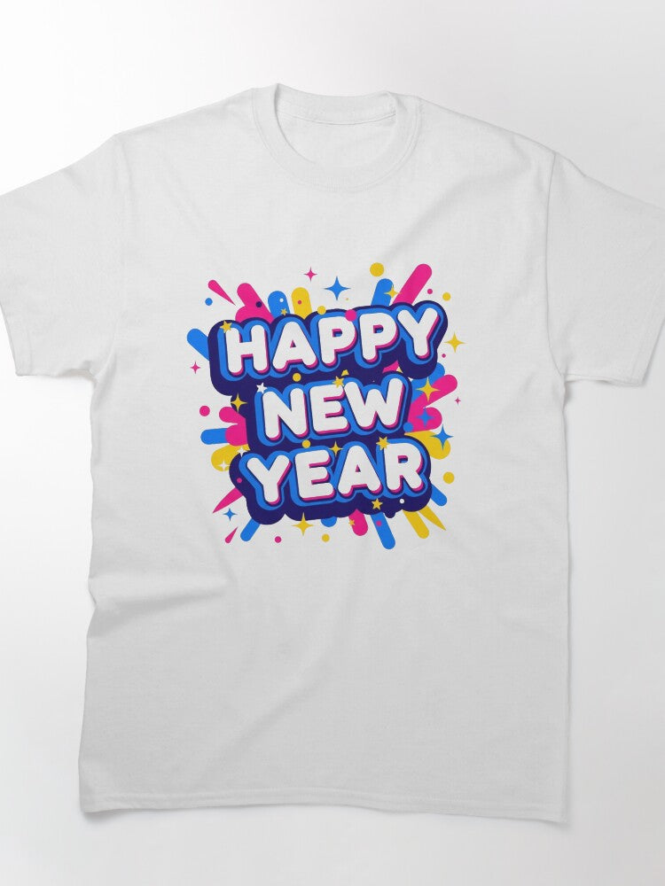 Happy New Year Winter Tee – Cozy Seasonal Holiday Apparel