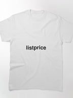 Listprice Value Comparison Shirt | Retail Marketing Graphic Tee