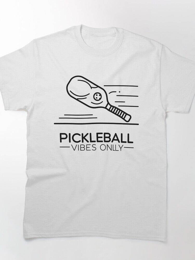 Minimalist Pickleball Paddle Graphic T-Shirt for Men and Women