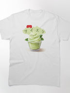 Matcha Ice Cream Japanese Cuisine Tee Traditional Dessert Shirt