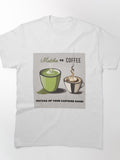 Matcha vs Coffee Funny Tea Debate Tee Healthy Lifestyle Choice