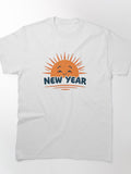 Happy New Year Sun Graphic – Smiling Solar Illustration Apparel