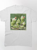 Matcha Green Tea Latte and Pastry Tee Sweet Breakfast Design