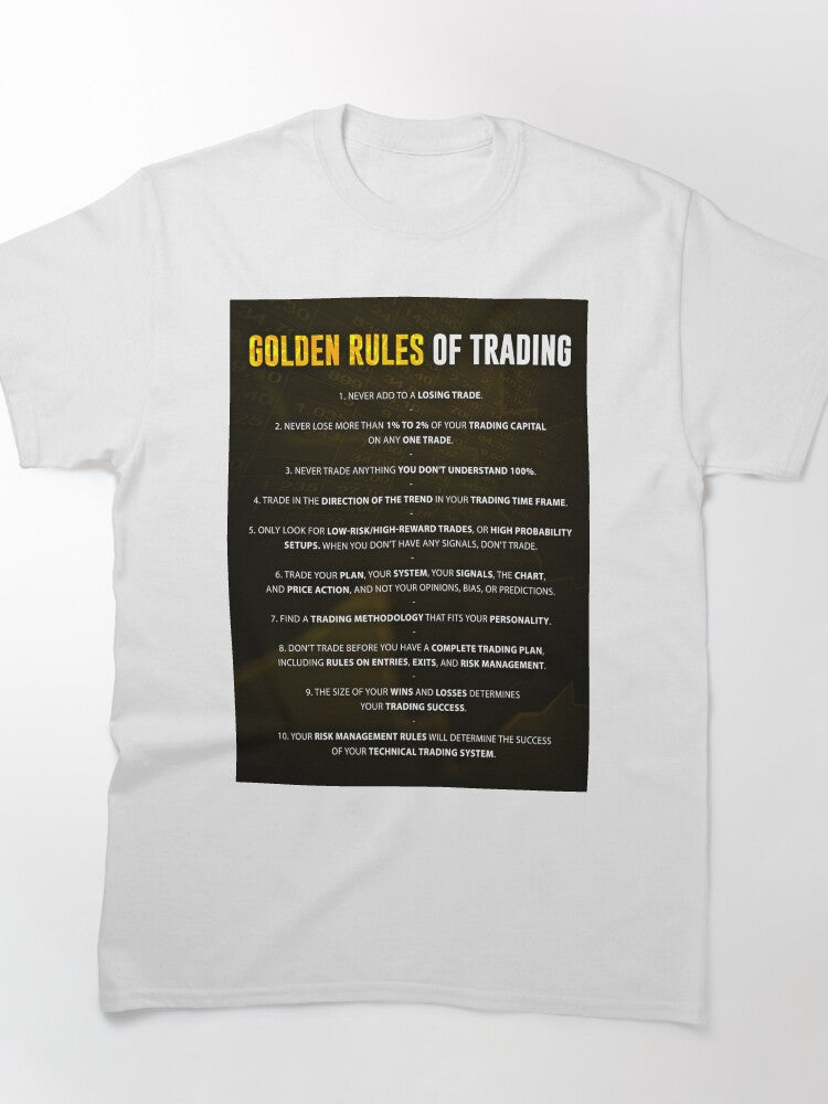 Golden Rules Of Trading Forex Stock Market Nasdaq Trader Tee