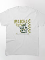 Retro Matcha Latte Lover Tee Vintage Café Style Graphic Shirt
