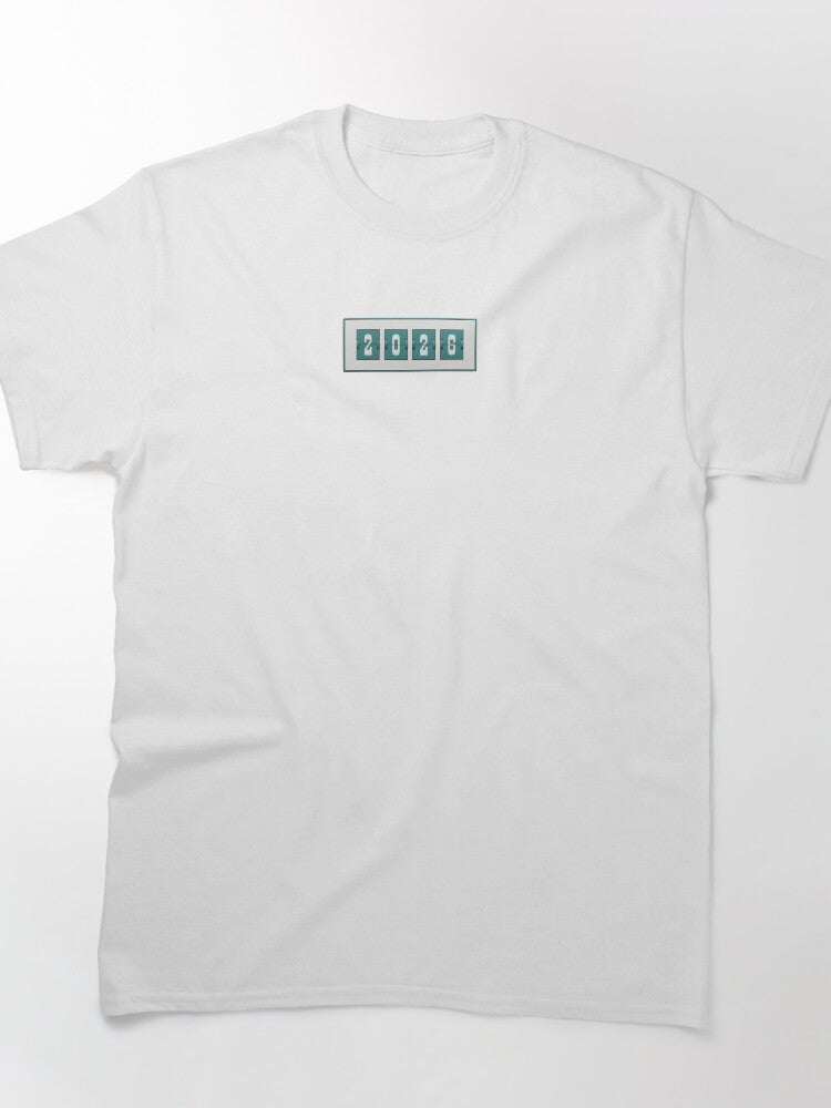 Split Flap 2026 Airport Tee – Retro Board Typography Art Style