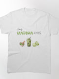Long Matcha Dates Romantic Tea Tee Aesthetic Minimalist Apparel