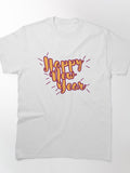 New Year Party Minimalist Holiday Cheer Classic Cotton Tee