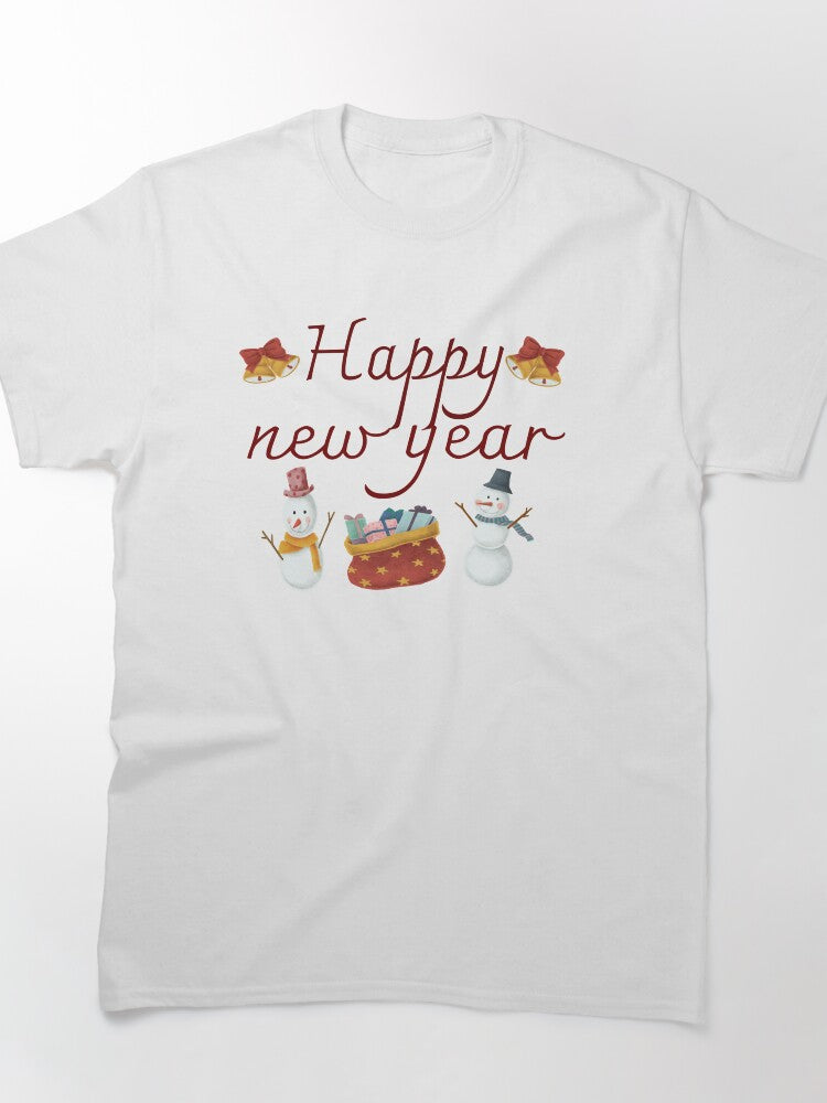 Happy New Year Modern Shirt – Trending Holiday Party Apparel