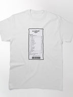 Alt-J An Awesome Wave Receipt Style Classic T-Shirt
