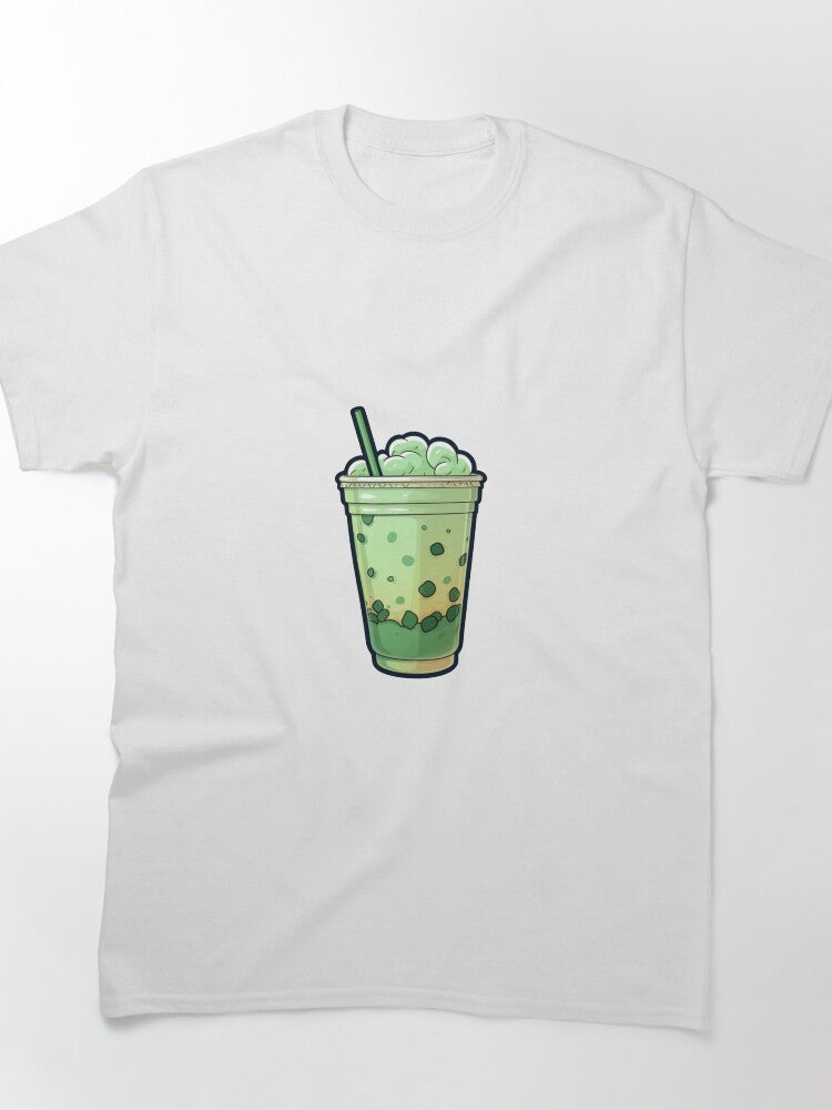 Matcha Frappuccino Design Tee Sweet Green Tea Drinker Gift