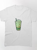 Matcha Frappuccino Design Tee Sweet Green Tea Drinker Gift