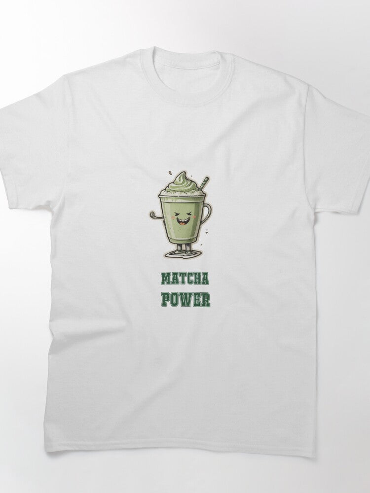 Talking Matcha Cup Boba Sticker Style Tee Cute Kawaii Apparel