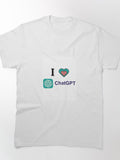 I Love ChatGPT Classic Heart Shirt | Loyal AI User Appreciation Tee