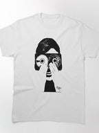 Funny Tape Face Performance Art Graphic Classic T-Shirt