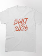 Built for 2026 Typography Shirt – Bold Artistic New Year Print