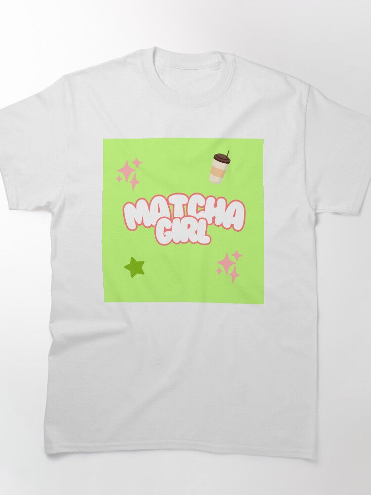 Sage Green Aesthetic Matcha Shirt: Soft Minimalist Cotton Tee