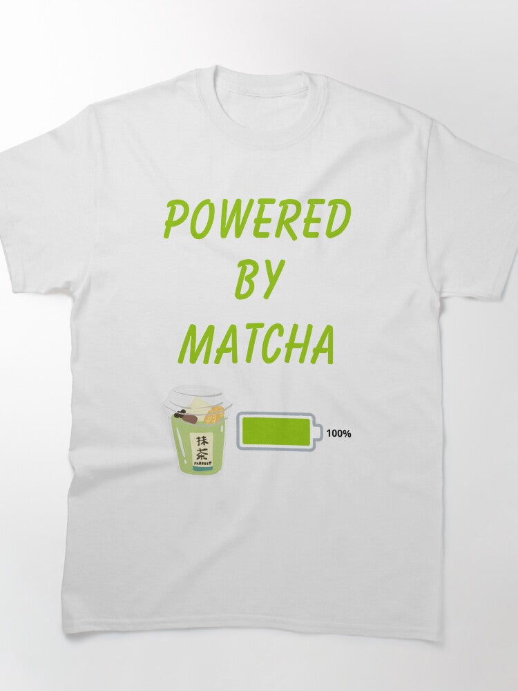 Powered By Matcha Energy Tee Performance Green Tea Apparel