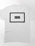 2026 Yearly Number Minimalist Casual Graphic Classic T-Shirt