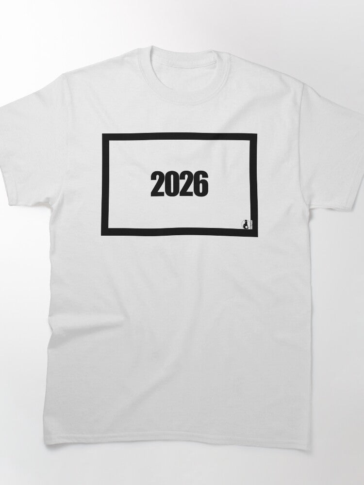 2026 Yearly Number Minimalist Casual Graphic Classic T-Shirt