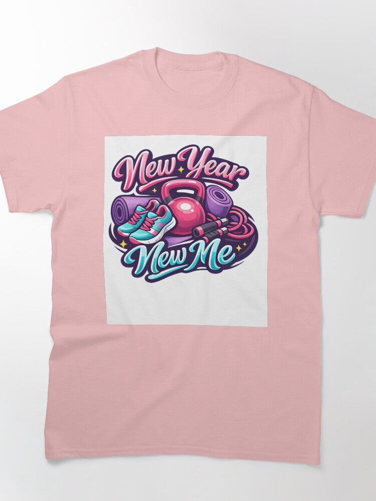 New Year New Me Fitness Shirt – Motivational Goal Setting