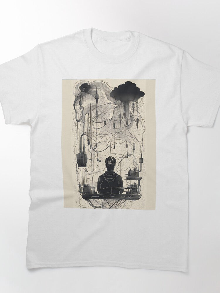 Electricity Kills Warning Oversized T-Shirt Electrical Engineer Safety