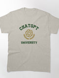 ChatGPT3 School University Style Tee | AI Learning Academic Shirt