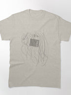 Faceless Minimalist Mystery Portrait Classic T-Shirt