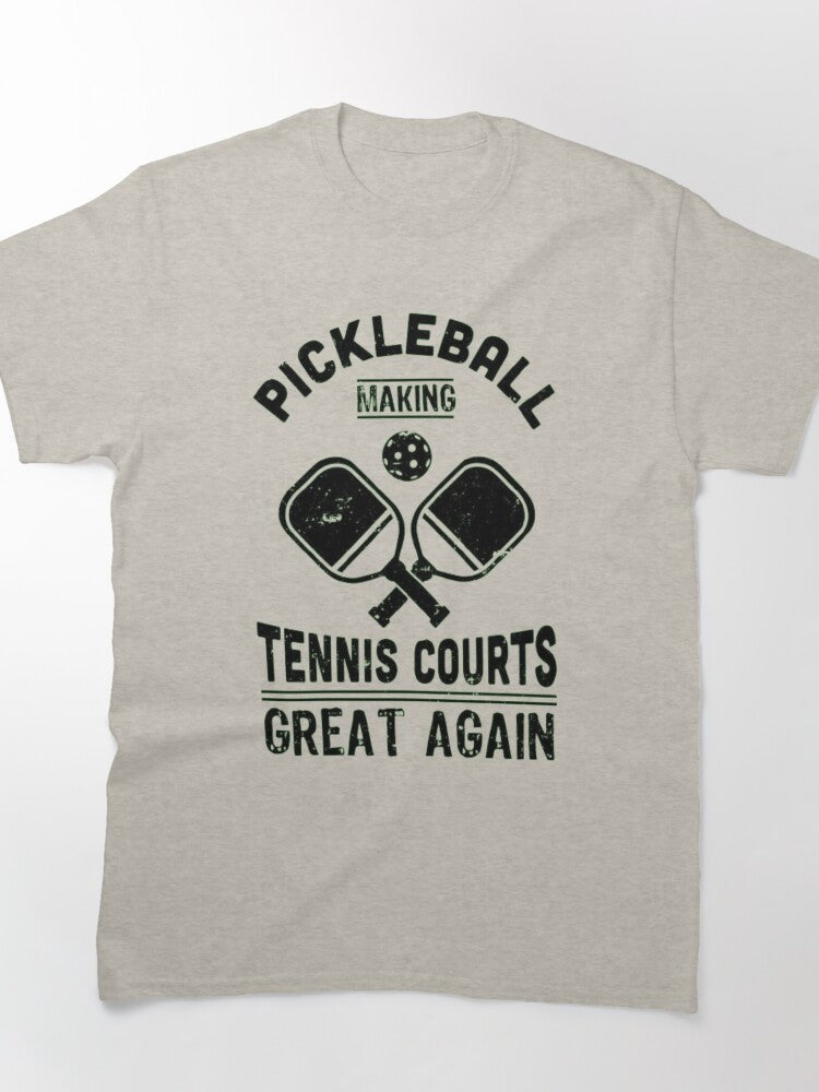 Funny Pickleball Humor Graphic Tee For Active Players