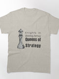 Queens Of Strategy Female Empowerment Business Tactical Tee