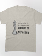 Queens Of Strategy Female Empowerment Business Tactical Tee