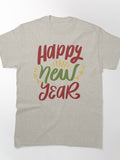 Happy New Year Scripted Tee – Modern Festive Holiday Outfit