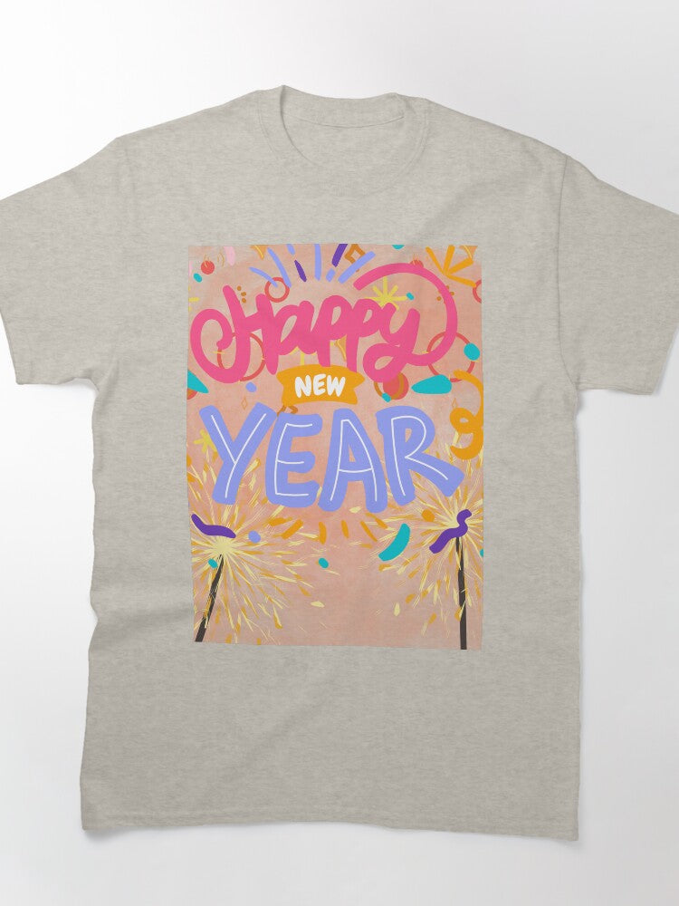 Happy New Year Festive Top – Classic Seasonal Party Apparel