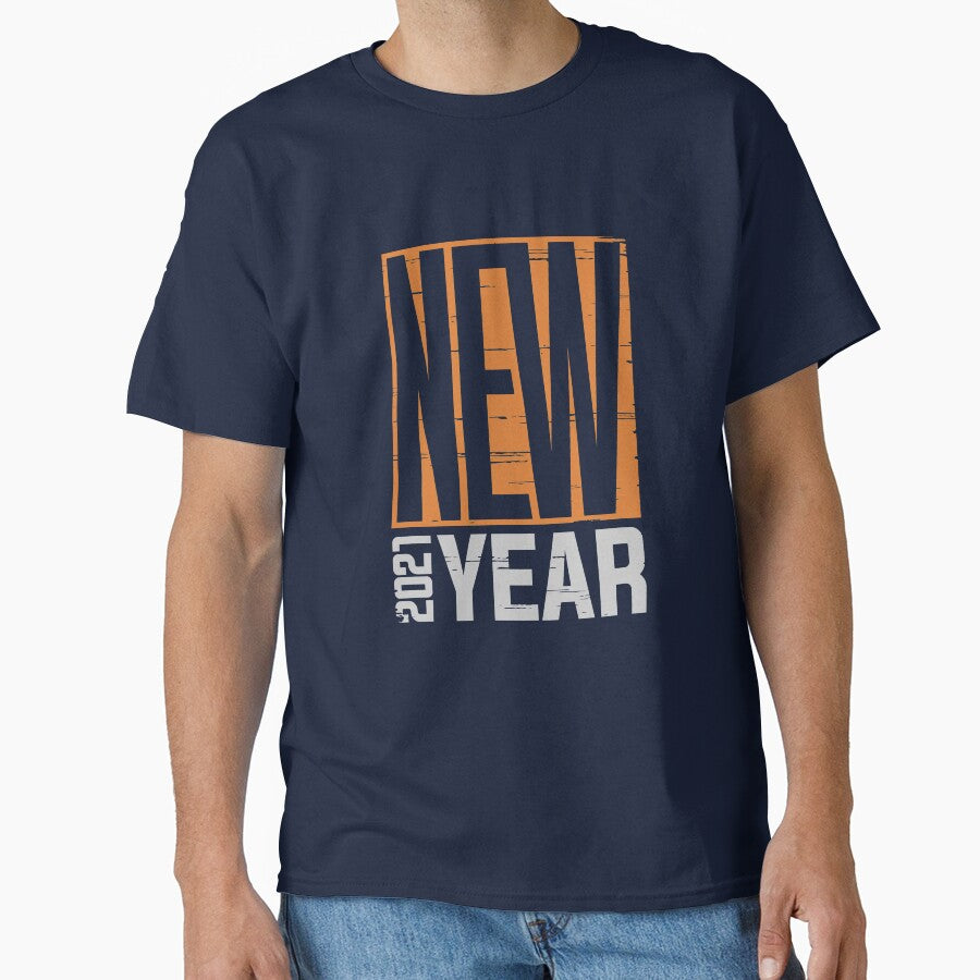 2021 New Year Throwback Tee – Vintage Holiday Party Apparel Navy Blue