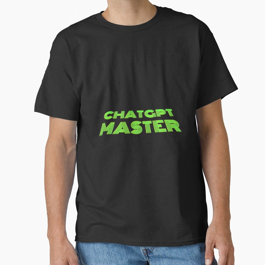 ChatGPT Master Essential Graphic Design Shirt | AI Creator Apparel Black