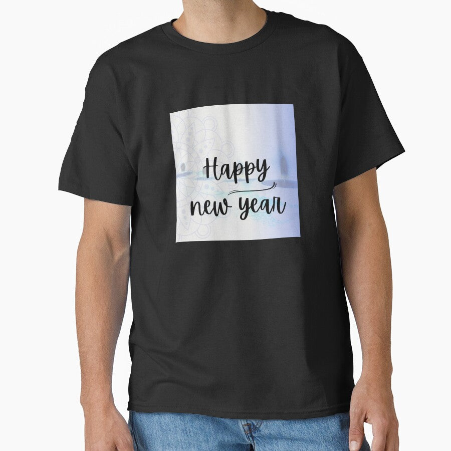Happy New Year 2023 Classic Tee – Retro Festive Holiday Style Black