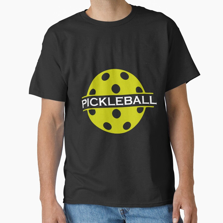Humorous Pickleball Quote T-Shirt Fun Sports Lifestyle Apparel Black