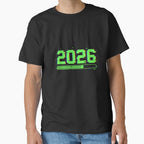 2026 Loading Bar Glitch Pixel Art New Year Classic T-Shirt Black