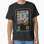 ChatGPT Standard Logo Tee | Premium Artificial Intelligence Apparel Black