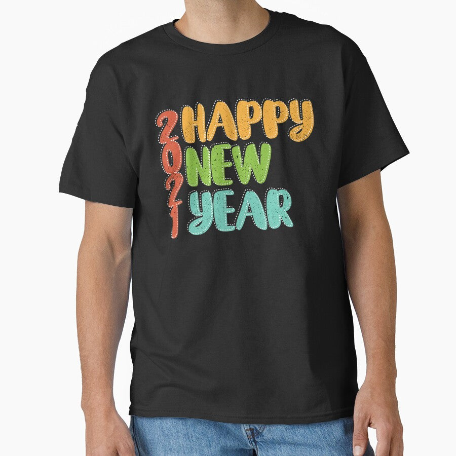 New Year 2021 Decor Shirt – Classic Holiday Celebration Style Black